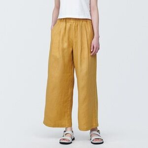 Muji Mustard Wide Leg Pants-NWOT